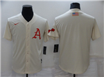 Arkansas Razorbacks Cream College Baseball Jersey