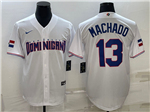 Dominican Republic Baseball #13 Manny Machado White 2023 World Baseball Classic Jersey