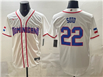 Dominican Republic #22 Juan Soto Baseball White 2026 World Baseball Classic Jersey