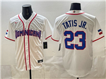 Dominican Republic #23 Fernando Tatís Jr. Baseball White 2026 World Baseball Classic Jersey