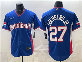 Dominican Republic #27 Vladimir Guerrero Jr. Baseball Blue 2026 World Baseball Classic Jersey