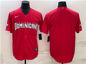 Dominican Republic Baseball Red 2023 World Baseball Classic Team Jersey