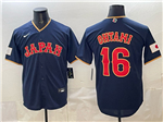 Japan Baseball #16 Shohei Ohtani Navy 2026 World Baseball Classic Jersey