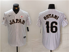 Japan Baseball #16 Shohei Ohtani White 2023 World Baseball Classic Jersey