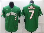 Mexico #7 Julio Urías Green Baseball Jersey