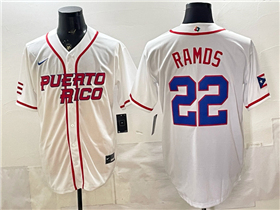 Puerto Rico #22 Heliot Ramos White 2026 World Baseball Classic Jersey