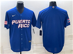 Puerto Rico Baseball Blue 2023 World Baseball Classic Team Jersey