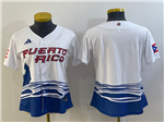 Puerto Rico Baseball Women's White 2023 World Baseball Classic Jersey