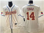 Venezuela Baseball #14 Ezequiel Tovar White 2026 World Baseball Classic Jersey