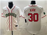 Mexico Baseball #30 Alejandro Kirk White 2026 World Baseball Classic Jersey