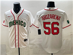 Mexico Baseball #56 Randy Arozaren White 2026 World Baseball Classic Jersey