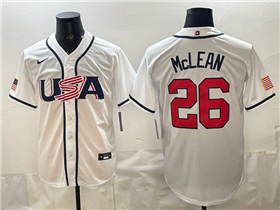USA Baseball #26 Nolan McLean White 2026 World Baseball Classic Jersey