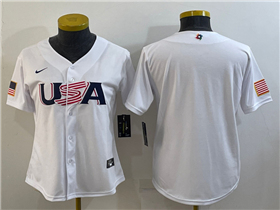 USA Baseball Women's White 2023 World Baseball Classic Team Jersey