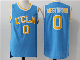 UCLA Bruins #0 Russell Westbrook Blue College Basketball Jersey