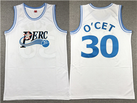 Perc 30 #30 O'Cet White Movie Basketball Jersey