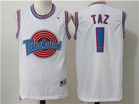 Space Jam Tune Squad TAZ White Movie Basketball Jersey