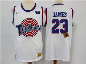 Space Jam Tune Squad #23 LeBron James White Movie Basketball Jersey