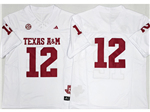 Texas A&M Aggies 12th Man White College Football F.U.S.E. Limited Jersey