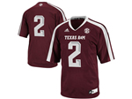 Texas A&M Aggies #2 Johnny Manziel Maroon College Football Jersey