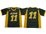 North Dakota State Bison #11 Carson Wentz Green College Football Jersey