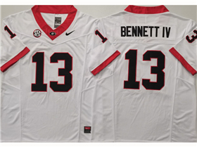 Georgia Bulldogs #13  Stetson Bennett IV White College Football F.U.S.E. Limited Jersey