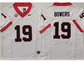 Georgia Bulldogs #19 Brock Bowers White College Football F.U.S.E. Limited Jersey