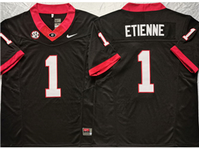 Georgia Bulldogs #1 Trevor Etienne Black College Football F.U.S.E. Limited Jersey