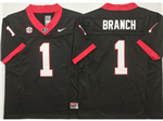 Georgia Bulldogs #1 Zachariah Branch Black College Football F.U.S.E. Limited Jersey