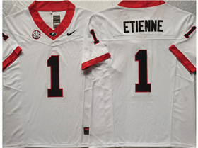 Georgia Bulldogs #1 Trevor Etienne White College Football F.U.S.E. Limited Jersey