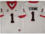 Georgia Bulldogs #1 Trevor Etienne White College Football Jersey