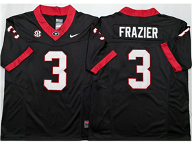 Georgia Bulldogs #3 Nate Frazier Black College Football F.U.S.E. Limited Jersey