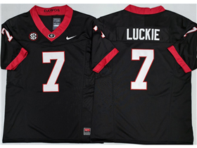 Georgia Bulldogs #7 Lawson Luckie Black College Football F.U.S.E. Limited Jersey