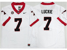 Georgia Bulldogs #7 Lawson Luckie White College Football F.U.S.E. Limited Jersey