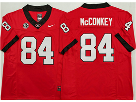 Georgia Bulldogs #84 Ladd McConkey Red College Football F.U.S.E. Limited Jersey