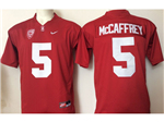 Stanford Cardinals #5 Christian McCaffrey Red College Football Jersey