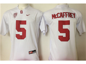 Stanford Cardinals #5 Christian McCaffrey White College Football Jersey