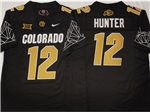 Colorado Buffaloes #12 Travis Hunter Black College Football F.U.S.E. Limited Jersey