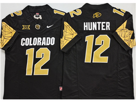 Colorado Buffaloes #12 Travis Hunter Black College Football F.U.S.E. Limited Jersey