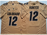 Colorado Buffaloes #12 Travis Hunter Gold College Football F.U.S.E. Limited Jersey