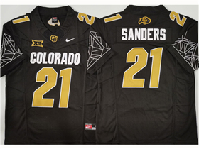 Colorado Buffaloes #21 Deion Sanders Black College Football F.U.S.E. Limited Jersey