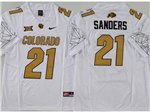 Colorado Buffaloes #21 Deion Sanders White College Football F.U.S.E. Limited Jersey