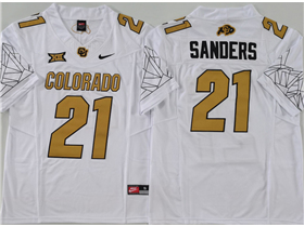 Colorado Buffaloes #21 Deion Sanders White College Football F.U.S.E. Limited Jersey