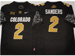 Colorado Buffaloes #2 Shedeur Sanders Black College Football F.U.S.E. Limited Jersey