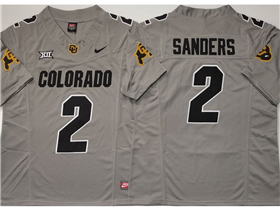 Colorado Buffaloes #2 Shedeur Sanders Gray College Football F.U.S.E. Limited Jersey