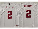 Alabama Crimson Tide #2 Ryan Williams White College Football F.U.S.E. Limited Jersey