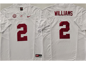 Alabama Crimson Tide #2 Ryan Williams White College Football F.U.S.E. Limited Jersey