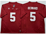 Alabama Crimson Tide #5 Germie Bernard Red College Football F.U.S.E. Limited Jersey