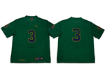 Notre Dame Fighting Irish #3 Green College Football Jersey