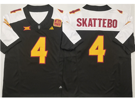 Arizona State Sun Devils #4 Cam Skattebo Black Special College Football Limited Jersey