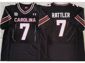 South Carolina Gamecocks #7 Spencer Rattler Black College Football Jersey